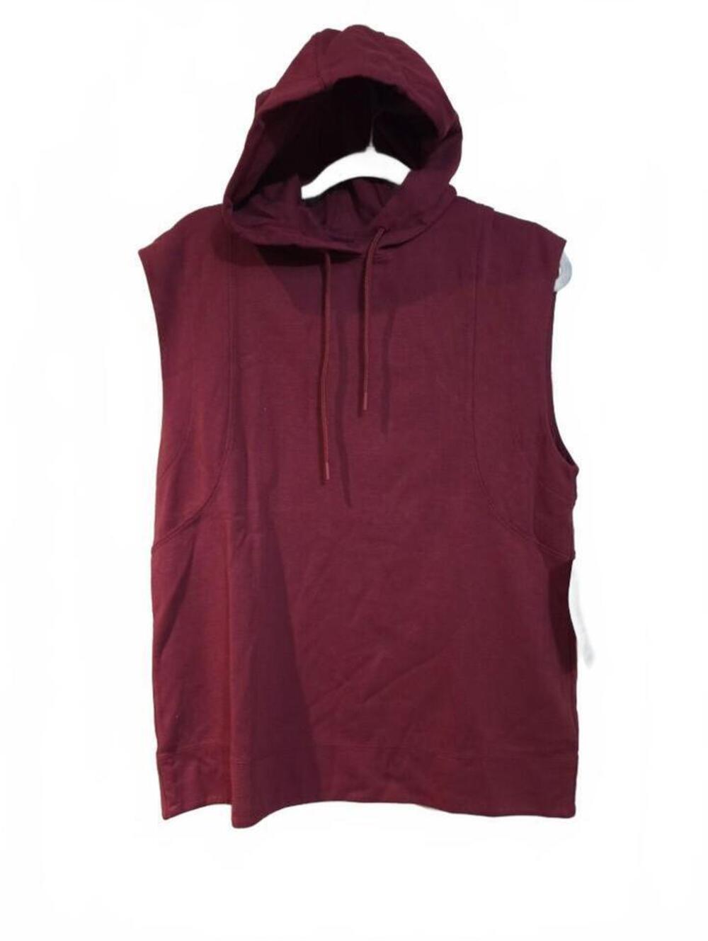 Athleta Sundown Hooded Sweatshirt XS Berry Drawstring Breathable Top NWT